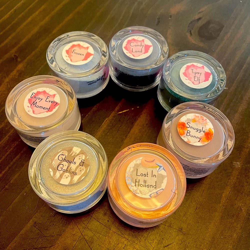 Lot of 7 Peppi Gel Nail Dip Powders
